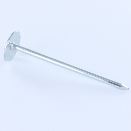 1 x Kg di chiodo Flangia rotonda Diametro Della Testa: 20 Zincate 3,5X80