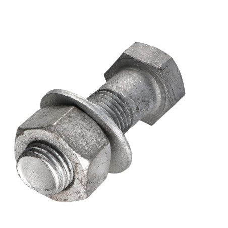 1 x Bullone (Venduto Con Dado) Testa Esagonale M22X70+RD. M22X45X3X M Classe 8.8 Elevata Resistenza Alla Corrosione