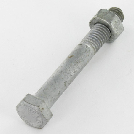 1 x Bullone (Venduto Con Dado) Testa Esagonale M8X90 Classe 8.8 Elevata Resistenza Alla Corrosione Acciaio Zincato A Caldo