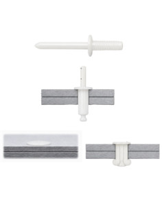 Rivetto Cieco Testa Piatta Nylon Poliammide 6 4x12 2