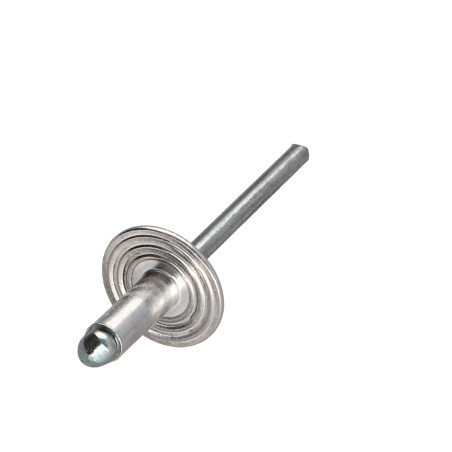 1 x Rivetti a strappo Alumínio Pino de aço 5X10 Testa Large