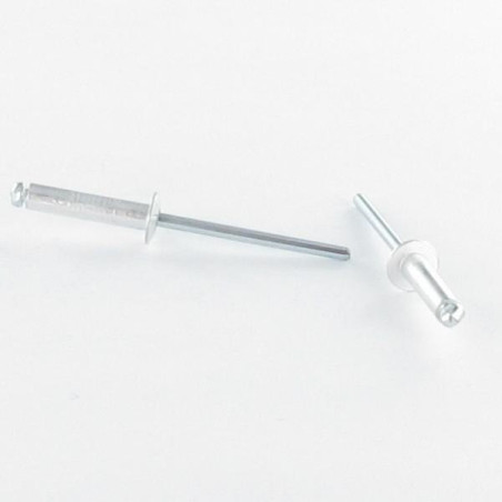 1 x Rivetto Alluminio /NIROSTAR 3X8 Testa Piatta