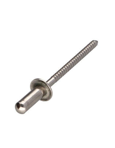 1 x Rivetto Acciaio Inox STOP Testa tonda...