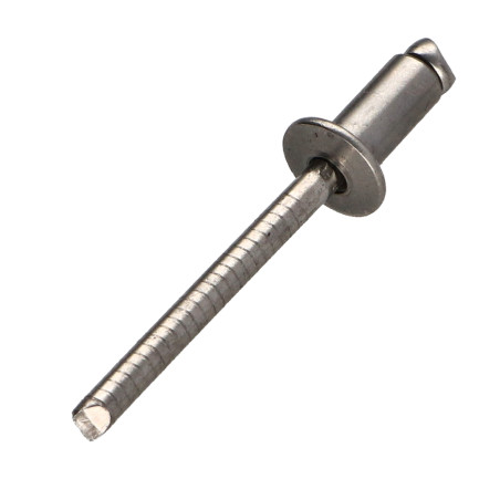 1 x Rivetto Cieco Tutto Acciaio Inox Testa tonda standard 4.8X8 Spessore Di Serraggio 1 con 3