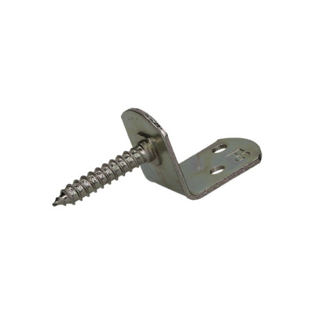 1 x Set di 4 staffe a L per pannelli intrecciati con vite 30X2 Acciaio Inox A2