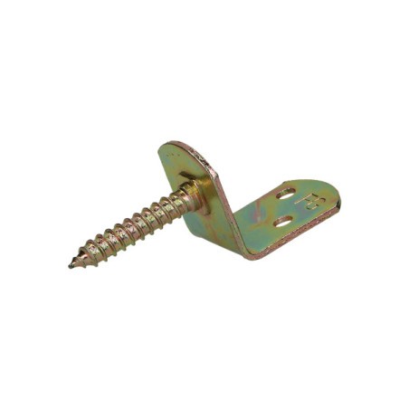 1 x Set di 4 staffe a L per pannelli intrecciati con vite 30X2 Bicromato