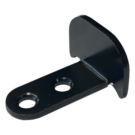 1 x Smusso angolato per cremonese per persiana 25 mm Nero