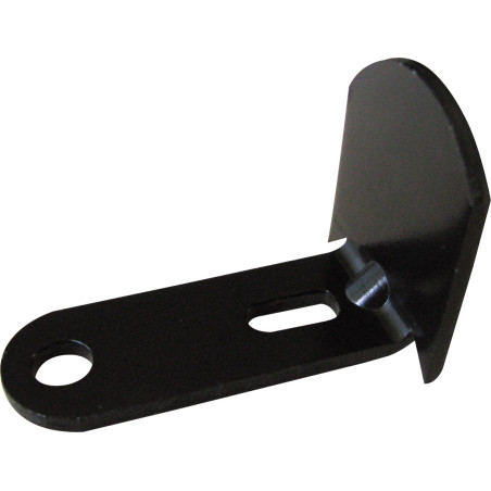 1 x Abgewinkelte Schließplatte für Rollläden Espagnolette" 35 mm Nero