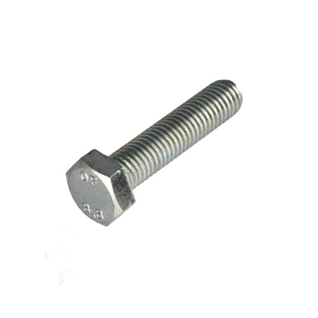 1 x Vite Per Metalli Testa Esagonale M7X60 Classe 8.8 Zincate Passo 100