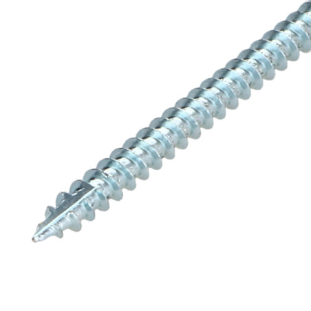 1 x Viti per legno TEKOR Testa Forata Dentellato 6X180 Filettata Su 70 T30 Zincate cut Chiodo Anti-Spacco 17