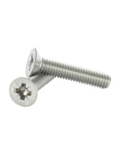Vite Per Metalli Testa Forata Pozy M3X22 Acciaio Inox A4...