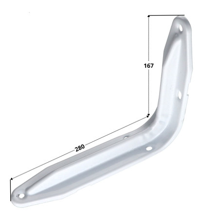 1 x Staffa per mensola 167X280 Bianco