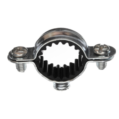 1 x Semplice collare di fissaggio insonorizzato M7X150 Diametro 34 Zincate