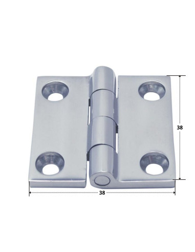 1 x Charni re Quadrata 38X38 Acciaio Inox A4