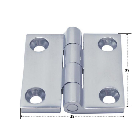 1 x Charni re Quadrata 38X38 Acciaio Inox A4
