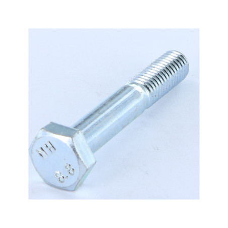 1 x Gambo Del Bullone Parzialmente Filettato Testa Esagonale M10X80 Classe 8.8 Zincato Cr3 96 Ons Senza Ruggine Rossa