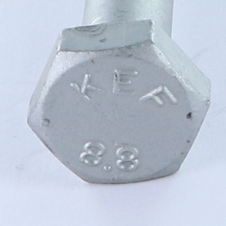 1 x Gambo Del Bullone Parzialmente Filettato Testa Esagonale M10X120 Classe 8.8 Acciaio Grezzo Geomet 500A
