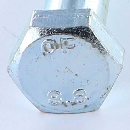 1 x Gambo Del Bullone Parzialmente Filettato Testa Esagonale M20X360 Classe 8.8 Zincate