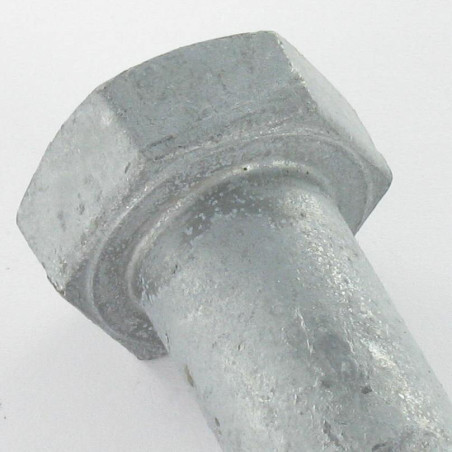 1 x Gambo Del Bullone Parzialmente Filettato Testa Esagonale M16X60 Classe 8.8 Acciaio Grezzo Geomet 500A