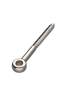 Vite A Occhiello Legno 8X80 Filettata Su 55 Occhio 8.4...
