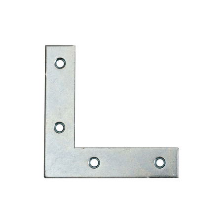 1 x Staffe Piatta rinforzo Punta Quadrato 120X120X18 Zincate