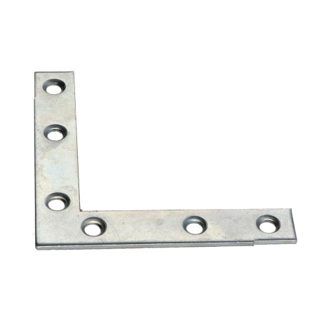 1 x Staffe Piatta rinforzo Punta Quadrato 70X70X12 Zincate
