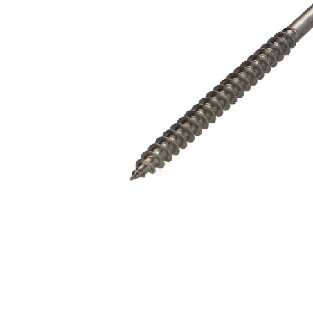 1 x Vite Per Legno E Truciolato Acciaio Inox A2 Testa Forata Pozy 6X100 Filettata Su 60
