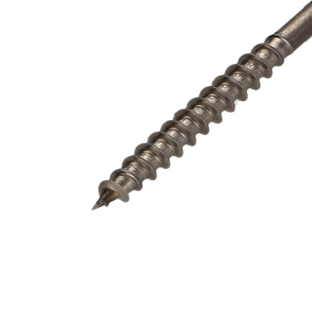 1 x Vite Per Legno E Truciolato Acciaio Inox A2 Testa Forata Pozy 4X50 Filettata Su 30