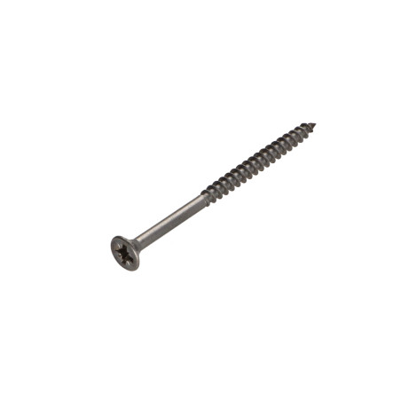 1 x Vite Per Legno E Truciolato Acciaio Inox A2 Testa Forata Pozy 5X60 Filettata Su 36