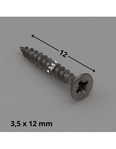 1 x Vite Per Legno E Truciolato Acciaio Inox A2...