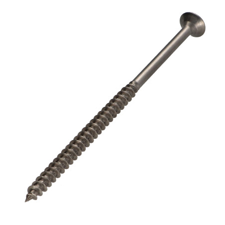 1 x Vite Per Legno E Truciolato Acciaio Inox A2 Testa Forata Pozy 5X100 Filettatura Parziale