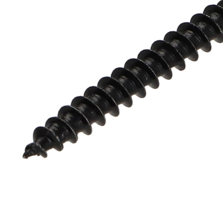 1 x Vite Per Legno E Truciolato Acciaio Inox A2 Nero Testa Forata Pozy 4X35