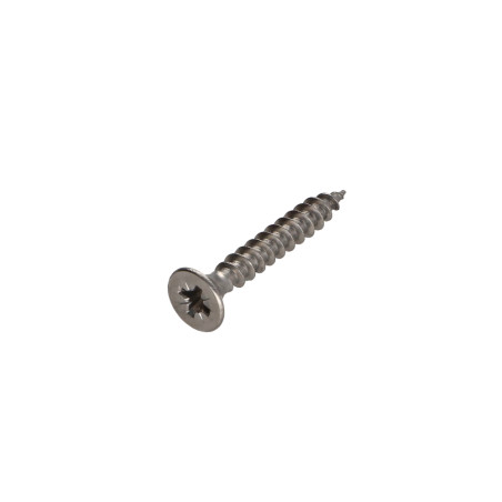 1 x Vite Per Legno E Truciolato Acciaio Inox A2 Testa Forata Pozy 3,5X30 Filettata Su 18