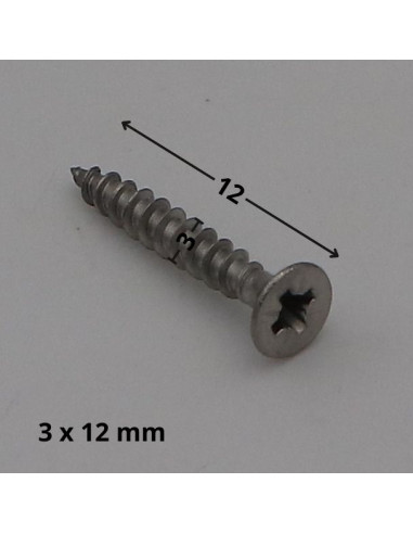 1 x Vite Per Legno E Truciolato Acciaio Inox A2...