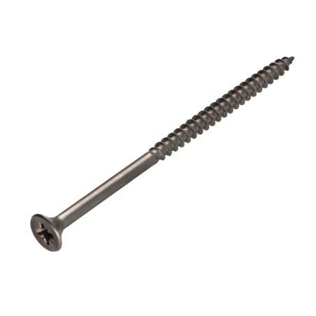1 x Vite Per Legno E Truciolato Acciaio Inox A2 Testa Forata Pozy 5X90 Filettata Su 50