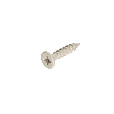 1 x Vite Per Legno E Truciolato Acciaio Inox A2 Testa Forata Pozy 4X20 Laccato Bianco 9010