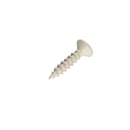 1 x Vite Per Legno E Truciolato Acciaio Inox A2 Testa Forata Pozy 4X20 Laccato Bianco 9010