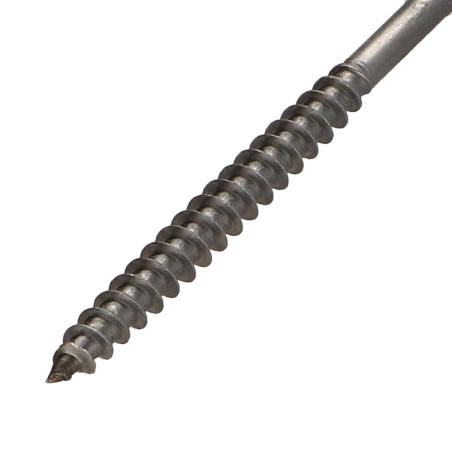 1 x Vite Per Legno E Truciolato Acciaio Inox A2 Testa Forata Pozy 5X70 Filettata Su 36