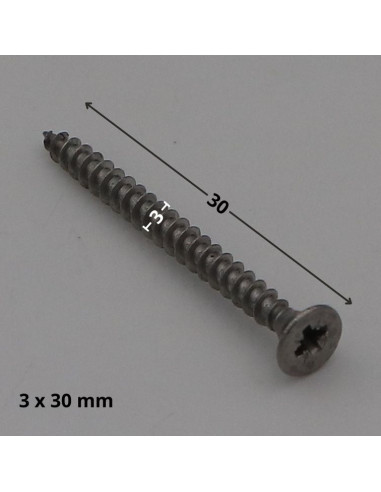 1 x Vite Per Legno E Truciolato Acciaio Inox A2...