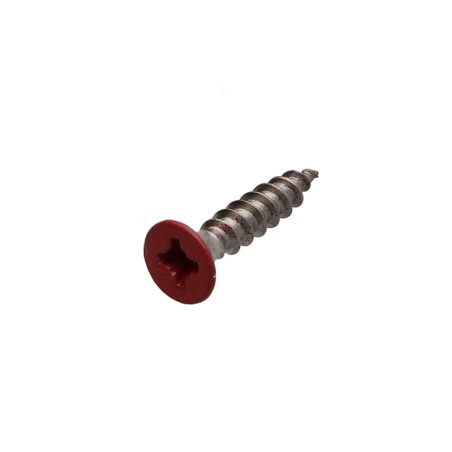 1 x Vite Per Legno E Truciolato Acciaio Inox A2 Testa Forata Pozy 4X20 RAL3000