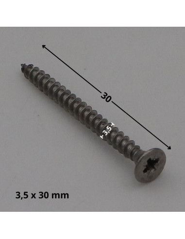 1 x Vite Per Legno E Truciolato Acciaio Inox A2...