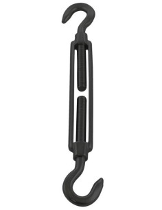 Tenditore A Due Ganci M6 Acciaio Inox A4 Nero