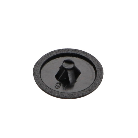 1 x Copritesta per Vite Polietilene Pozi PZ5 Diametro Della Testa: 12 Ral9005 Nero Intenso
