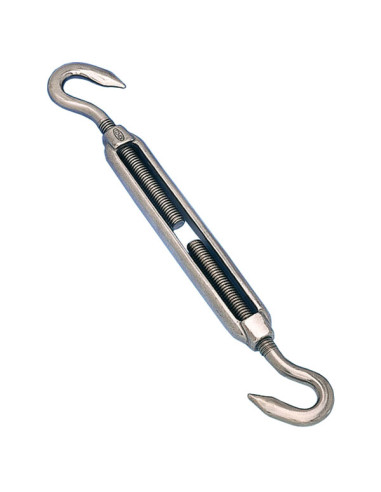 1 x Tenditore A Due Ganci M12X200 Acciaio Inox A4