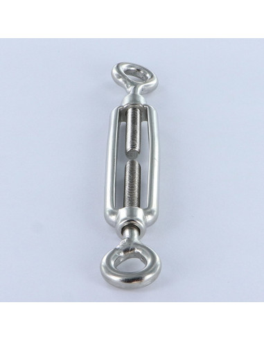 1 x Tenditore A Due Occhielli M8X120 Occhio 14...