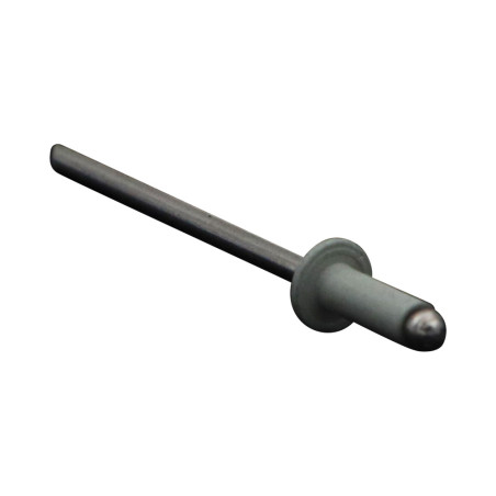 1 x Rivetto cieco, tutto in alluminio 3.2X8 Testa Piatta TUO Ral7035 Grigio Luce