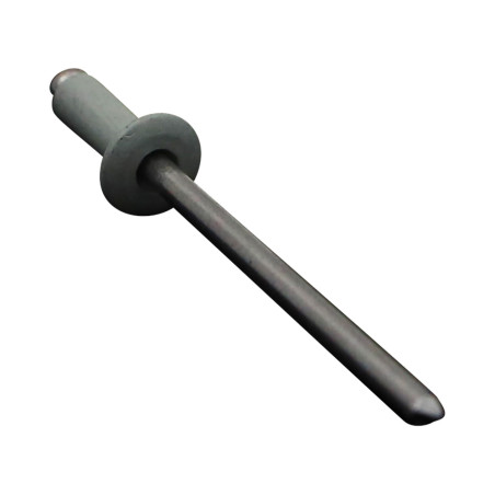 1 x Rivetto cieco, tutto in alluminio 3.2X8 Testa Piatta TUO Ral7035 Grigio Luce