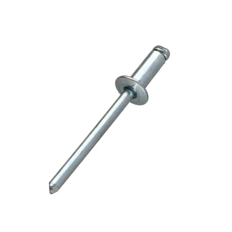 1 x Rivetto cieco interamente in acciaio ZING 4.8X10 Spessore Di Serraggio 3 con 5 Testa Piatta