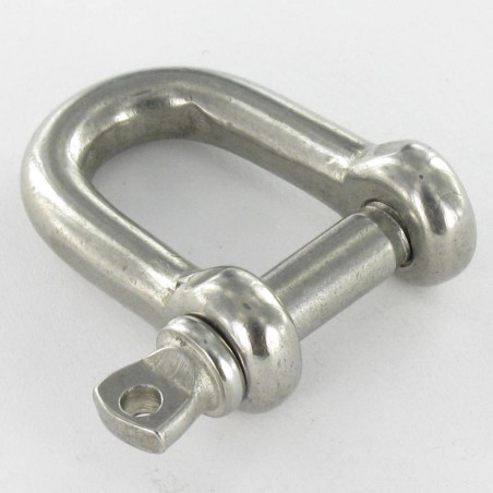 1 x Grillo Destra con Golfare con Vite con Occhio Acciaio Inox A4 Diametro 8