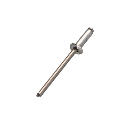 1 x Rivetto cieco, tutto in alluminio 4.8X12 Spessore Di Serraggio 5 con 7 Testa Piatta TUO
